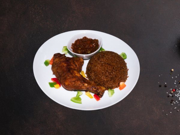 Thiébou yapp Rouge guinnar (poulet)